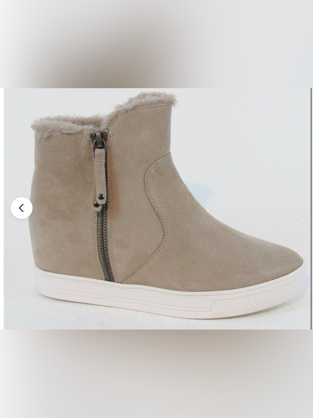 Caslon Averie ( Nordstrom Rack) Hidden Wedge Bootie with Faux Fur Lining .